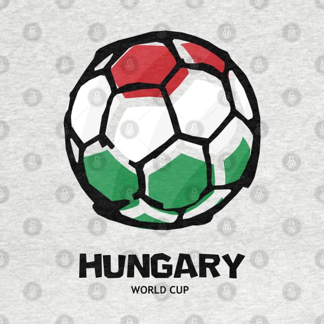 Hungary Football Country Flag by KewaleeTee